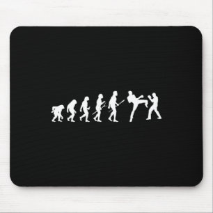 Tapis De Souris Kick Mma Kickboxing Boxeur Boxe Évolution Humaine