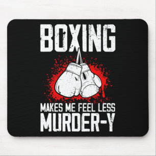 Tapis De Souris Kickboxeur Savate Mma drôle de boxe Arts Martiaux
