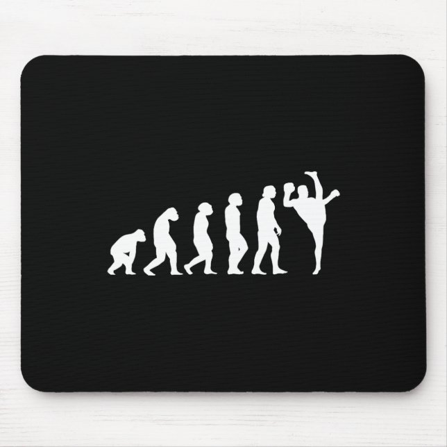 Tapis De Souris Kickboxing Evolution Kickboxeur  (Devant)