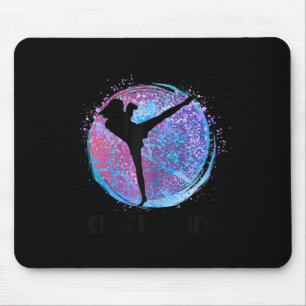 Tapis De Souris Kickboxing Femmes Filles Enfants Kickboxeur Boxe C