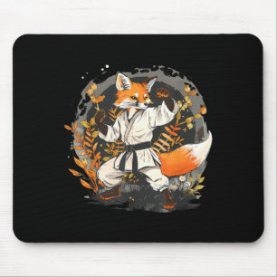 Tapis De Souris Kickboxing Fox Taekwondo Karaté Mma Drôle d'Art Ma