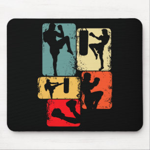 Tapis De Souris Kickboxing Kickboxer Karaté Taekwondo Garçons Enfa