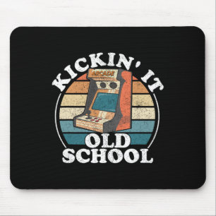 Tapis De Souris Kickin It Old School Retro 80s Arcade Jeu vidéo G