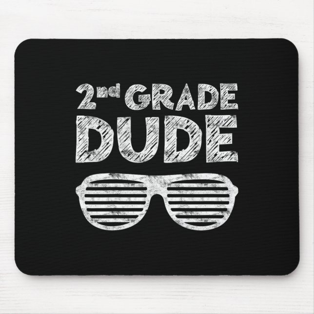 Tapis De Souris Kids 2nd Grade Dude Second Grade Byck To School  (Devant)