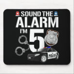 Tapis De Souris Kids 5 Year Old Police Birthday Officier Cop Car 5<br><div class="desc">Enfants 5 ans Police Anniversaire Officier Cop Car 5e Cadeau Pour Garçon</div>