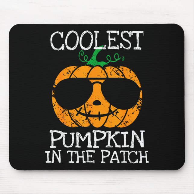 Tapis De Souris Kids Coolest Pumpkin In The Patch Halloween Boys G (Devant)