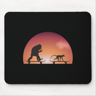 Tapis De Souris Kids Funny Boy Girl Skateboarding Monkey Gorilla A