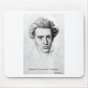 Tapis De Souris Kierkegaard "Love Yourself" Citation D'Amour Cadea