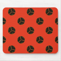 Kiku Chrysanthemum Mon Black Faux Gold sur Red.