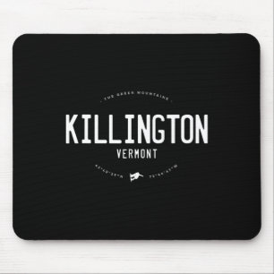 Tapis De Souris Killington Vermont Graphic Détresse Vintage Neige