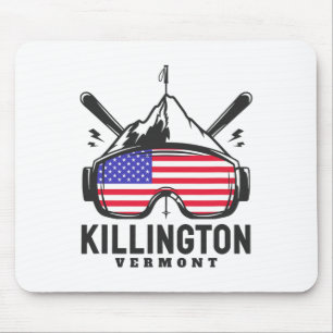 Tapis De Souris Killington Vermont Ski Rétro
