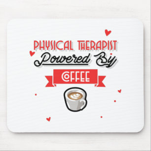 Tapis De Souris Kinésithérapeute Propulsé Par Le Café