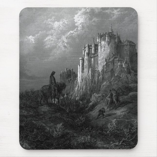 Tapis De Souris King Arthur et Camelot par Gustave Doré’ 1868 (Devant)