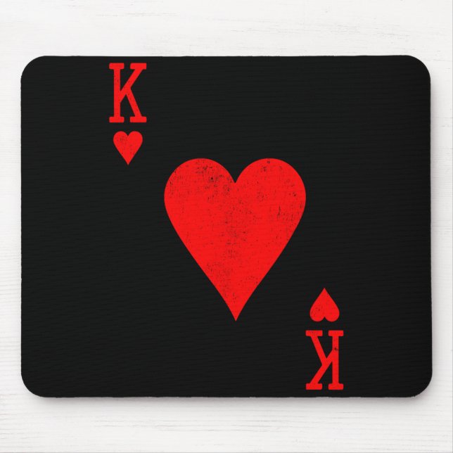 Tapis De Souris King Of Hearts Matching Couple Saint Valentine's D (Devant)