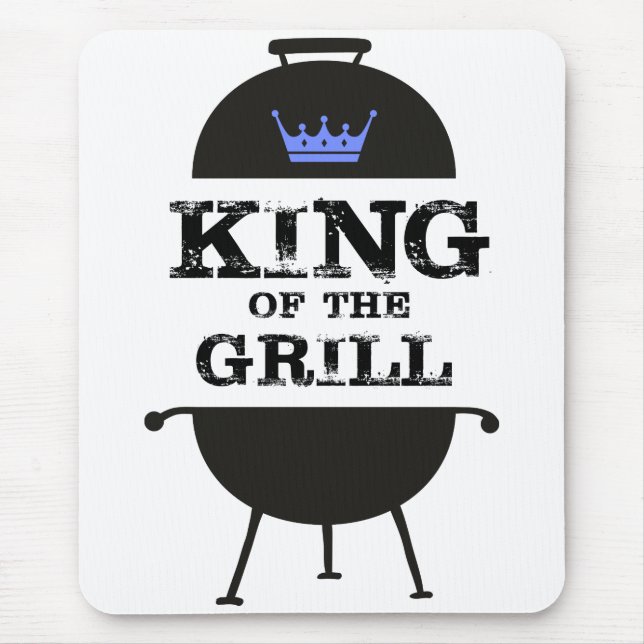 Tapis De Souris King Of The Grill, Black Blue Crown (Devant)