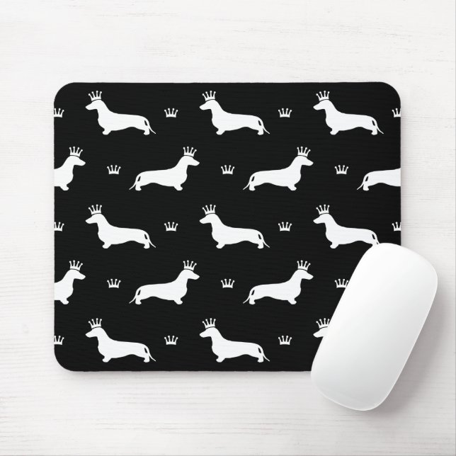 Tapis De Souris King Short Hair Dachshund - motif 2 (Avec souris)