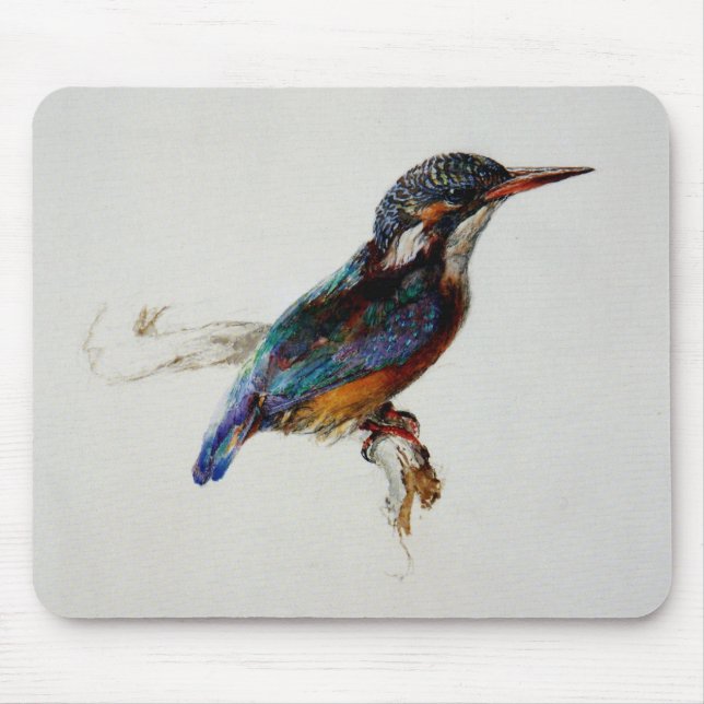 Tapis De Souris Kingfisher Bird (par John Ruskin) (Devant)