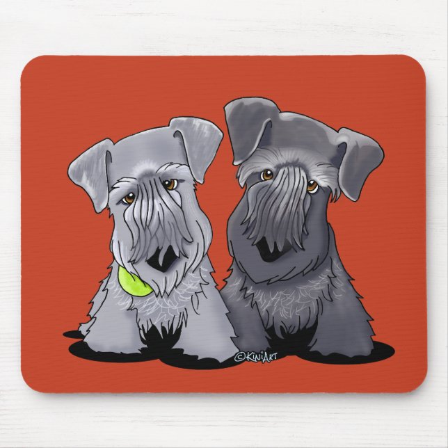 Tapis De Souris KiniArt Cesky Terriers (Devant)