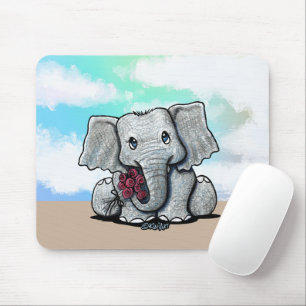 Tapis De Souris KiniArt Eléphant bébé Mousepad