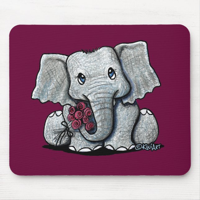 Tapis De Souris KiniArt Elephant Mousepad (Devant)