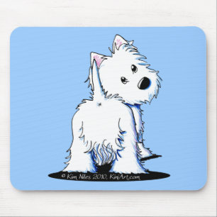 Tapis De Souris KiniArt Fluffy Butt Westie