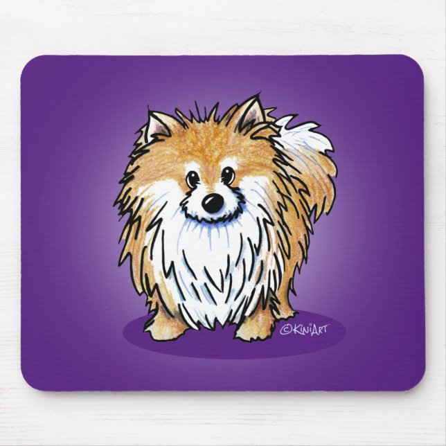 Tapis de souris KiniArt Pomeranian (Devant)