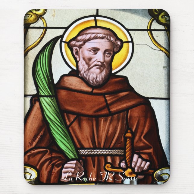 Tapis De Souris Kirchenfenster La Roche FR Suisse Mousepad (Devant)