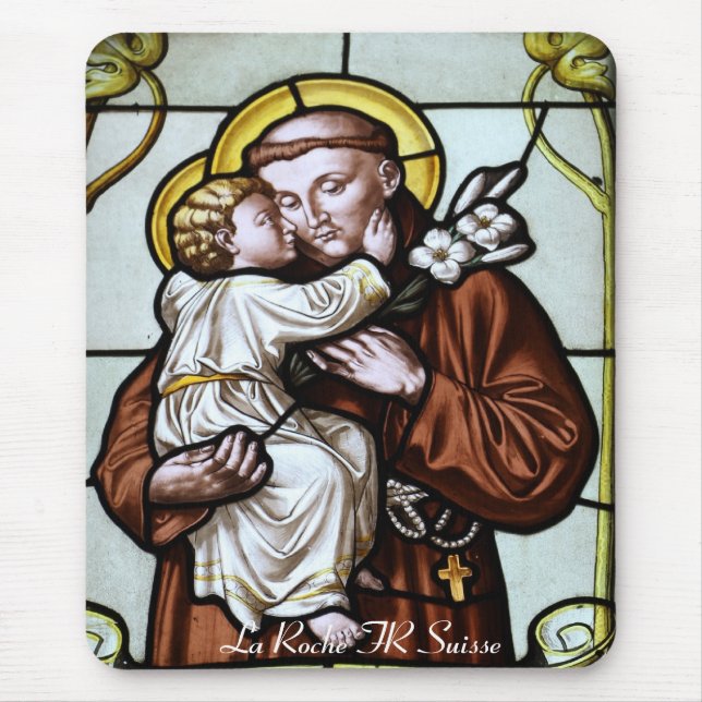 Tapis De Souris Kirchenfenster La Roche FR Suisse Mousepad (Devant)