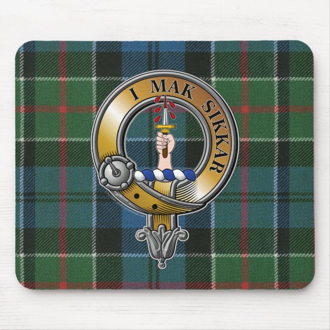 Tapis De Souris Kirkpatrick Tartan & Badge (Devant)