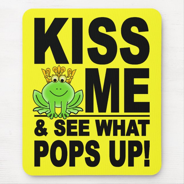 Tapis De Souris KISS ME Grenouille mousepac (Devant)