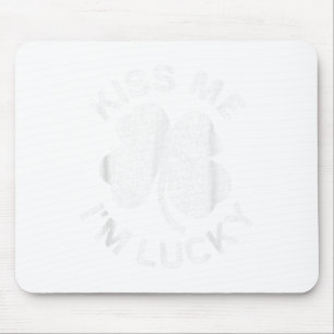Tapis De Souris Kiss Me Im Lucky Chemise Irlandais Hommes Femmes E