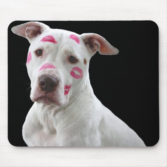 Tapis De Souris Kissable Pitbull Mousepad (Devant)
