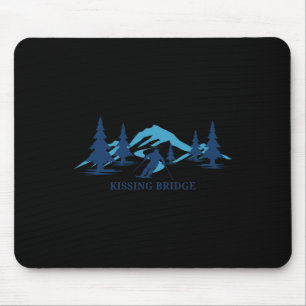 Tapis De Souris Kissing Bridge New York Station de ski Ski Skiing