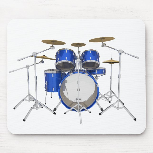 Tapis De Souris Kit bleu de tambour : (Devant)