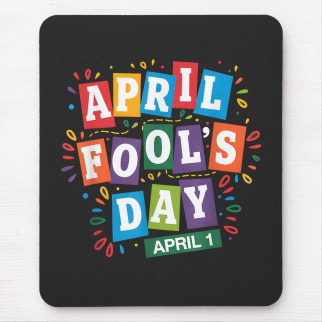 Tapis De Souris Kit de blagues drôles pour le 1er avril (Devant)