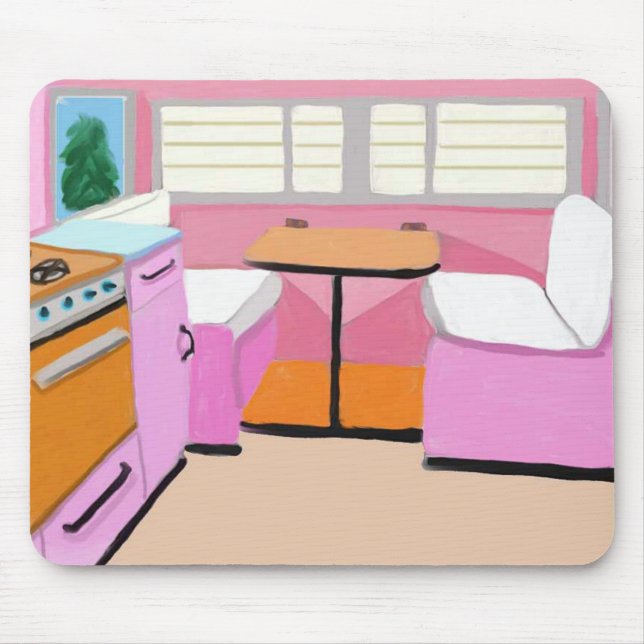 Tapis De Souris Kitchenette de remorque de voyage (Devant)