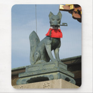 Tapis De Souris Kitsune キ ツ ネ (Fox) avec clé dans la bouche