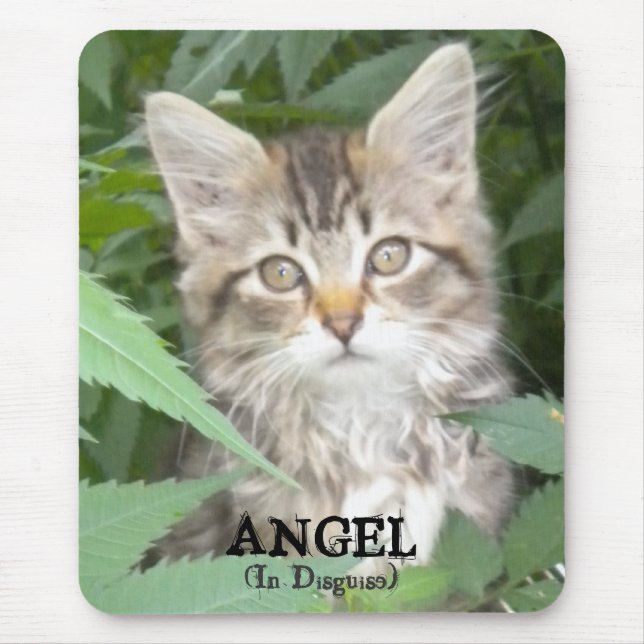 Tapis De Souris KITTEN = ANGEL, (Dans le déguisement) (Devant)