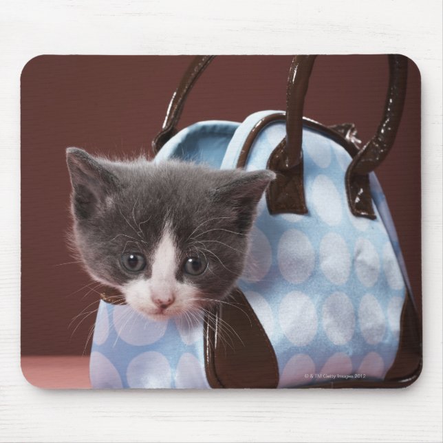 Tapis De Souris Kitten dans sac à main (Devant)