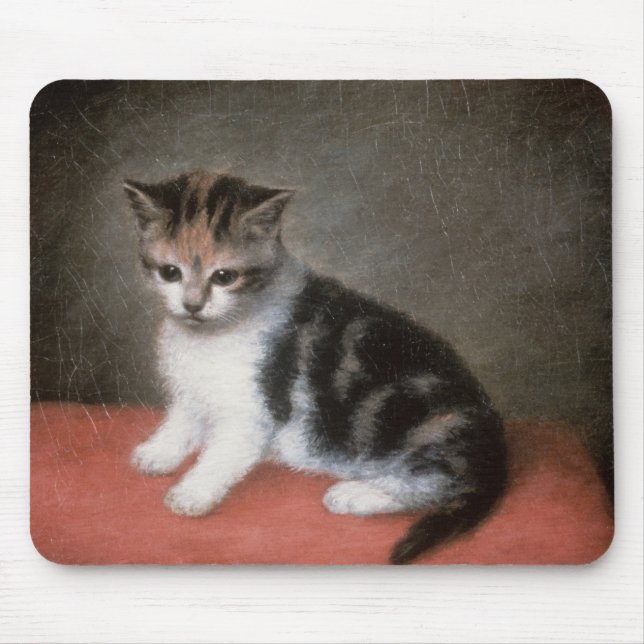 Tapis De Souris Kitten de Mlle Ann White's, 1790 de George Stubbs (Devant)