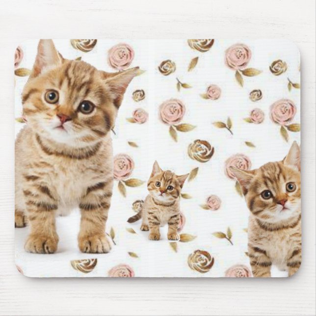 Tapis De Souris Kitten Floral Pad Souris ! (Devant)