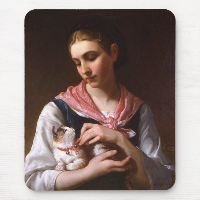 Tapis De Souris Kitten préféré (par Émile Munier) (Devant)