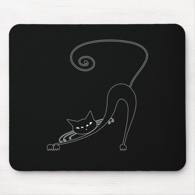 Tapis De Souris Kitty fantaisie noir 2 (Devant)