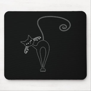 Tapis De Souris Kitty fantaisie noir 3