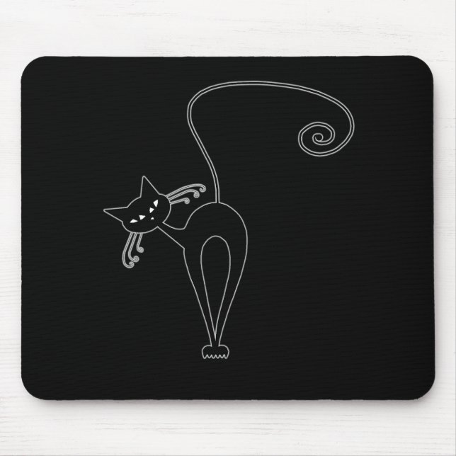 Tapis De Souris Kitty fantaisie noir 3 (Devant)