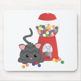 Tapis De Souris Kitty Jouer avec des Gumballs