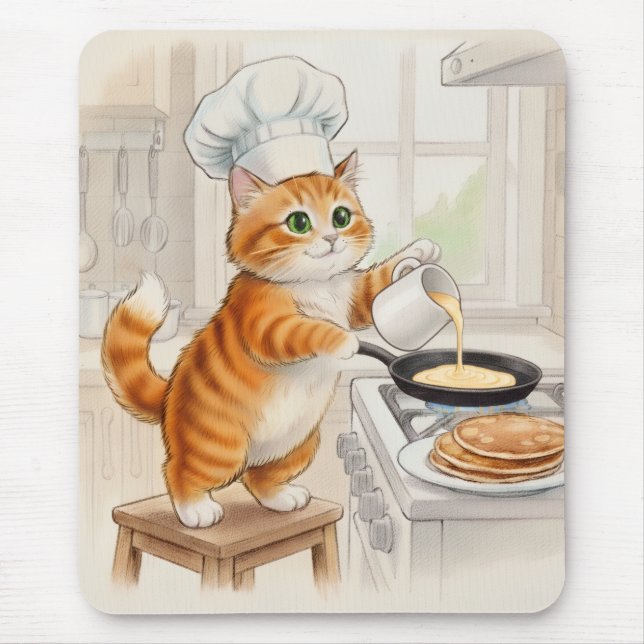 Tapis De Souris Kitty Kitchen, Mouse Pad (Devant)