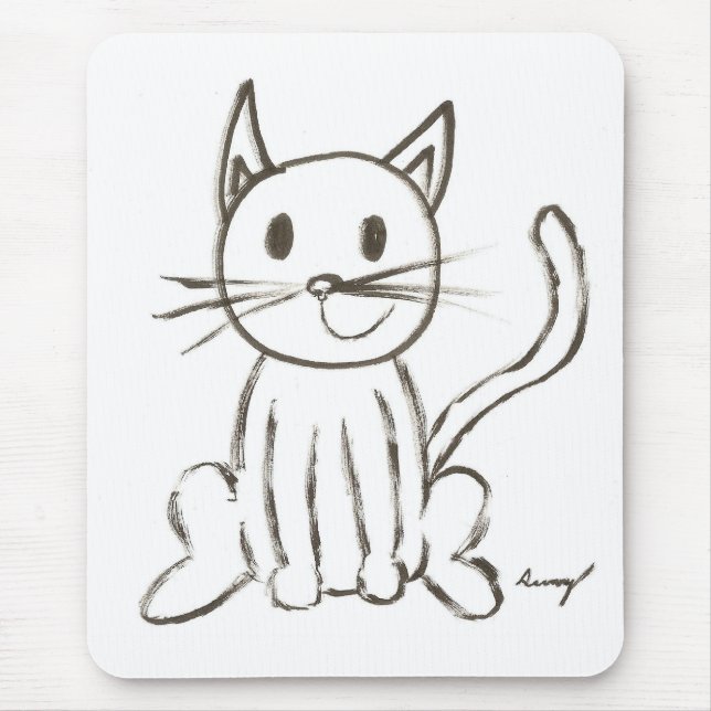 Tapis De Souris Kitty Mousepad peint (Devant)
