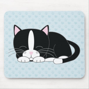 Tapis De Souris Kitty somnolent {smoking}
