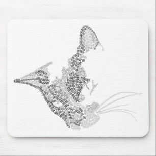 Tapis De Souris Kitty typographique
